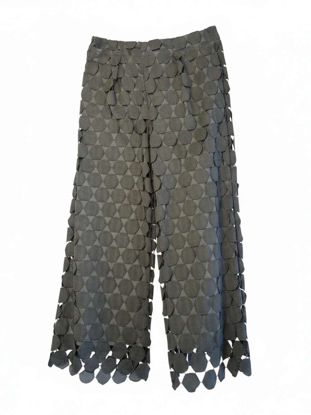 StyleWe Women’s 2XL Black Cutout Circle Wide Leg Pants NWT